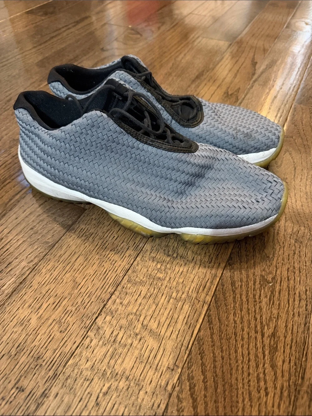 Men's Nike Air Jordan Future Grey Weave Athletic Shoes men’s 11